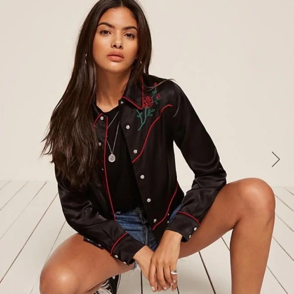 Reformation Dallas Jacket in Black size XS NWT